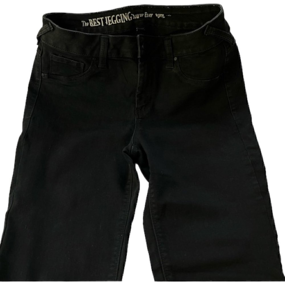 Women’s Black Denim Midrise Ankle Jeans Jeggings Size 4